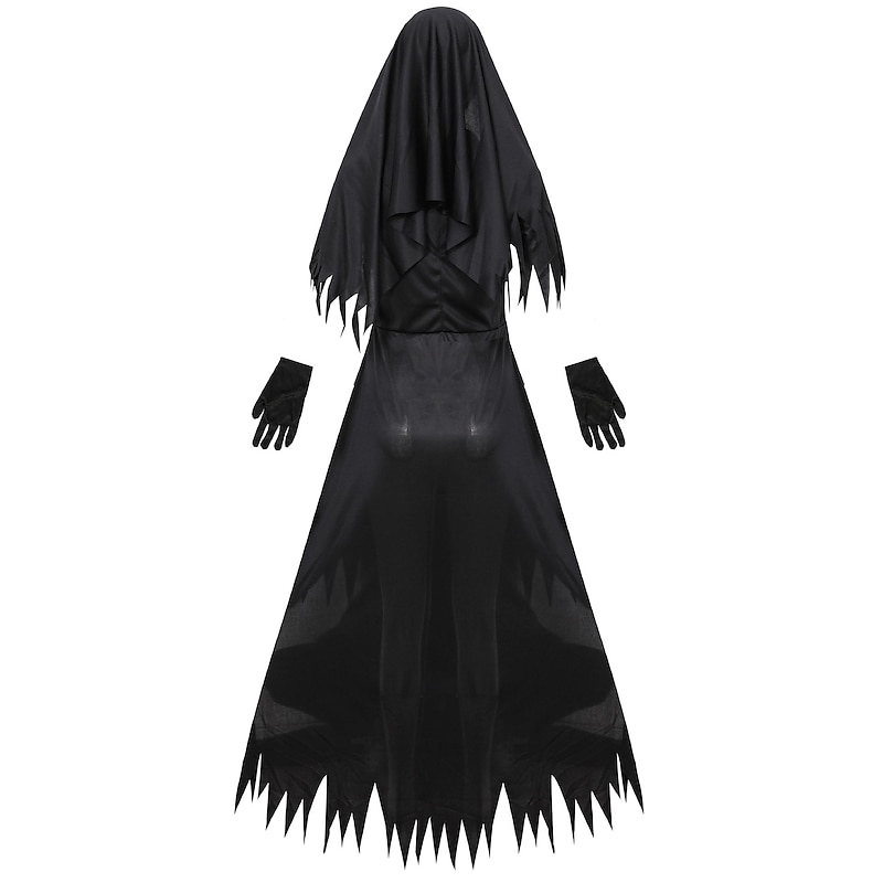 Valak Halloween Cosplay Costume The Nun Cosplay Adults' Women's Carnival Masquerade Mardi Gras Party / Evening Easy Halloween Costumes Dress Up3