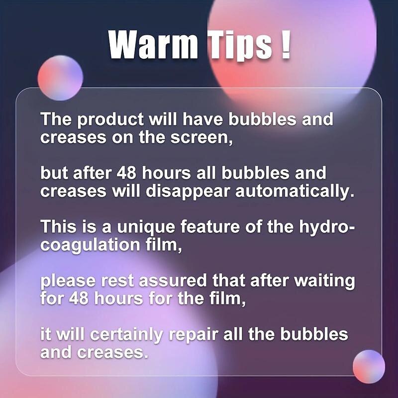 5 pcs Screen Protector For Apple iPhone 16 iPhone 15 Pro Max Plus iPhone 15 14 Pro Max TPU Hydrogel Anti Bubbles Anti-Fingerprint Ultra Thin 3D Touch Compatible Scratch Proof2