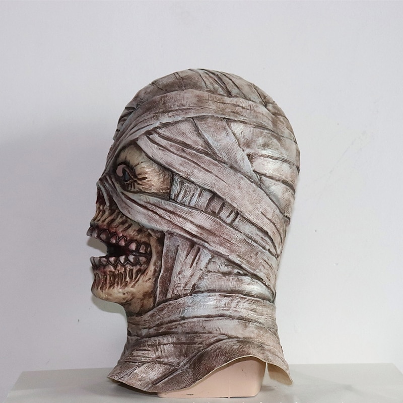 Mummy Halloween Mask Halloween Props Funny Scary Costume Adults' Men's Women's Halloween Carnival Mardi Gras Easy Halloween Costumes Dress Up4