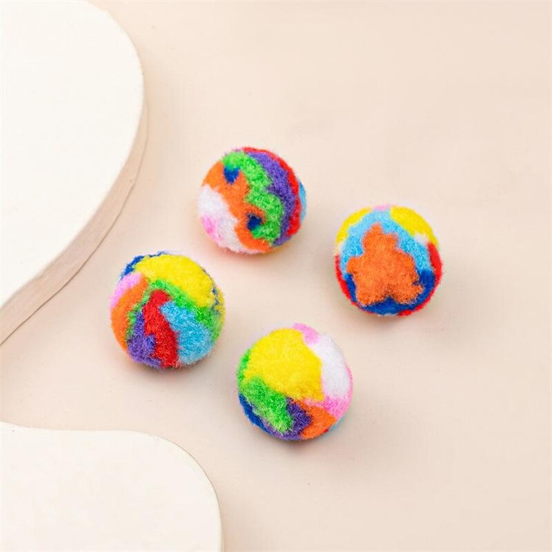 cross-border cat toys new plush ball cat color polypropylene scratch-resistant and bite-resistant cat ball cat supplies wholesale4
