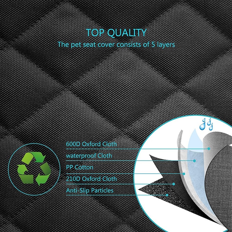 StarFire Dog Car Seat Cover, Pet Travel Carrier Mattress, Waterproof Protector, Middle Seat Armrest, For Dogs3