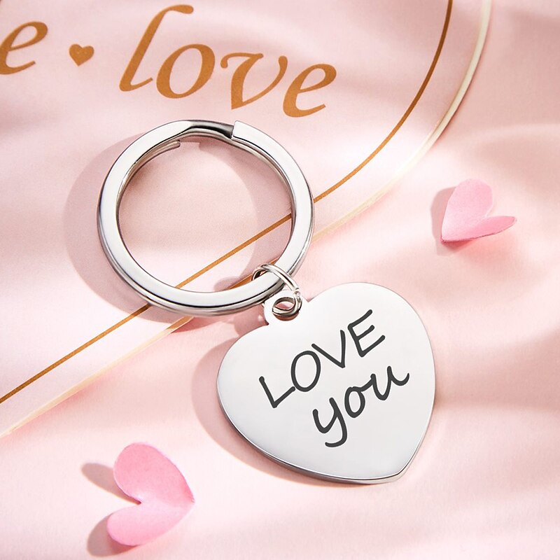 Personalized  Engraved Color Printed Keychain, Customized Photos Stainless Steel Keychain Double Sided, Anniversary Gift Couple Birthday Gift women/men Personalized Valentine Gift Custom Made4