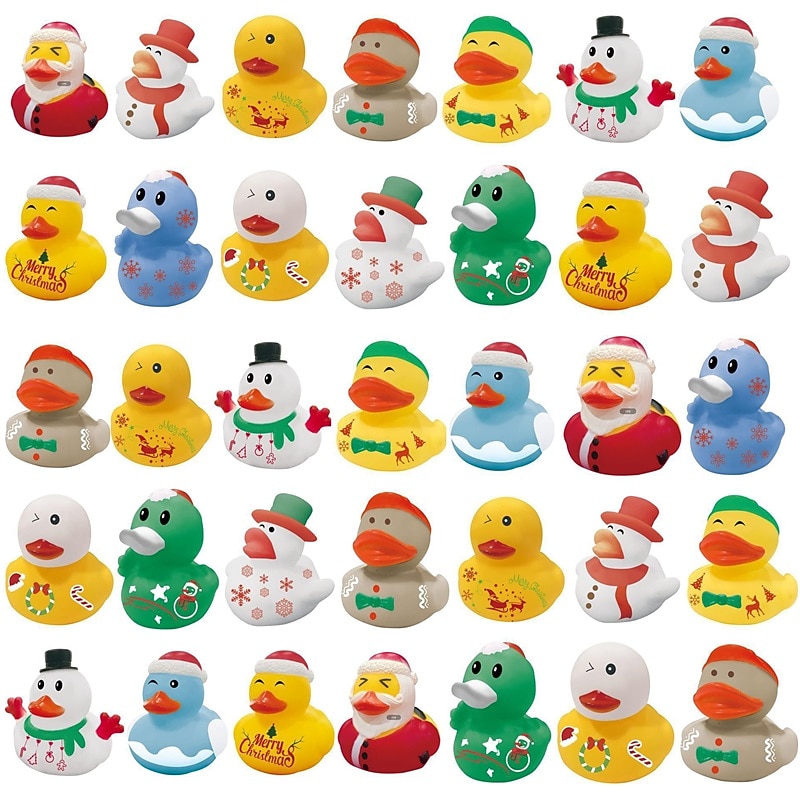 2024 Christmas Blind Box Comes Countdown Calendar Enamel Duck BB Whistle Water Playing Toy Gift for Boys and Girls for Christmas Gifts3