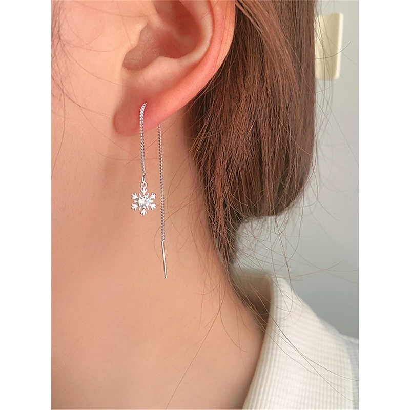 Women's Earrings Fashion Outdoor Snowflake Earring4