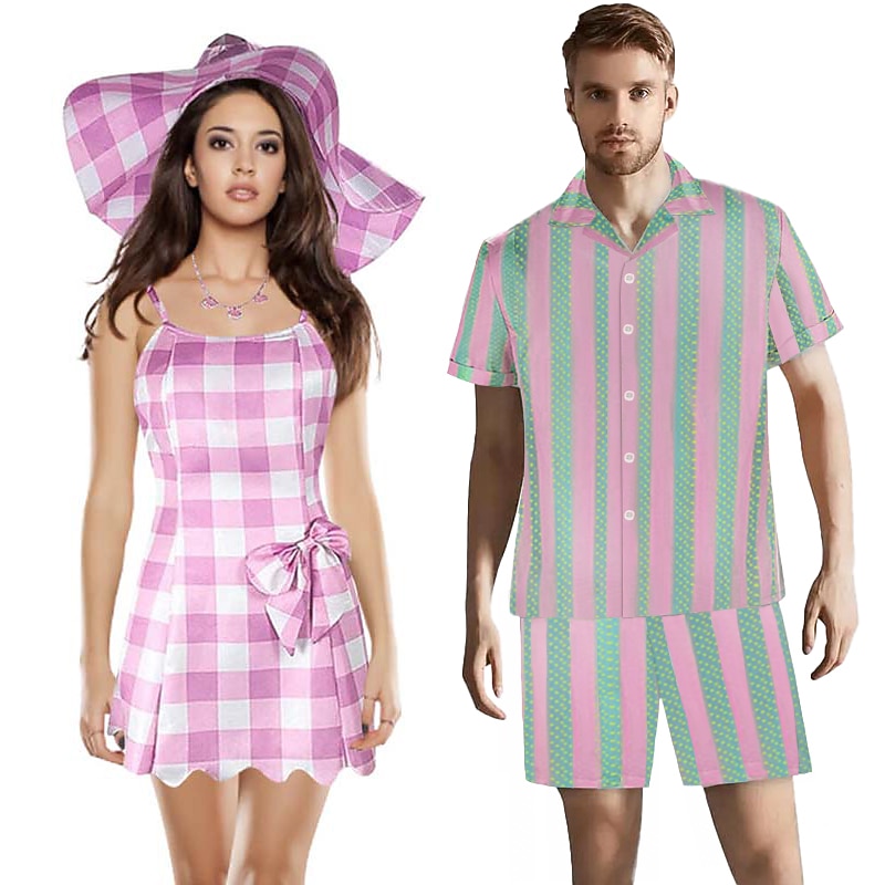 Couples Doll Cosplay Costume Couple's Men's Women's Movie Cosplay Y2K Halloween Carnival Masquerade - Main Image