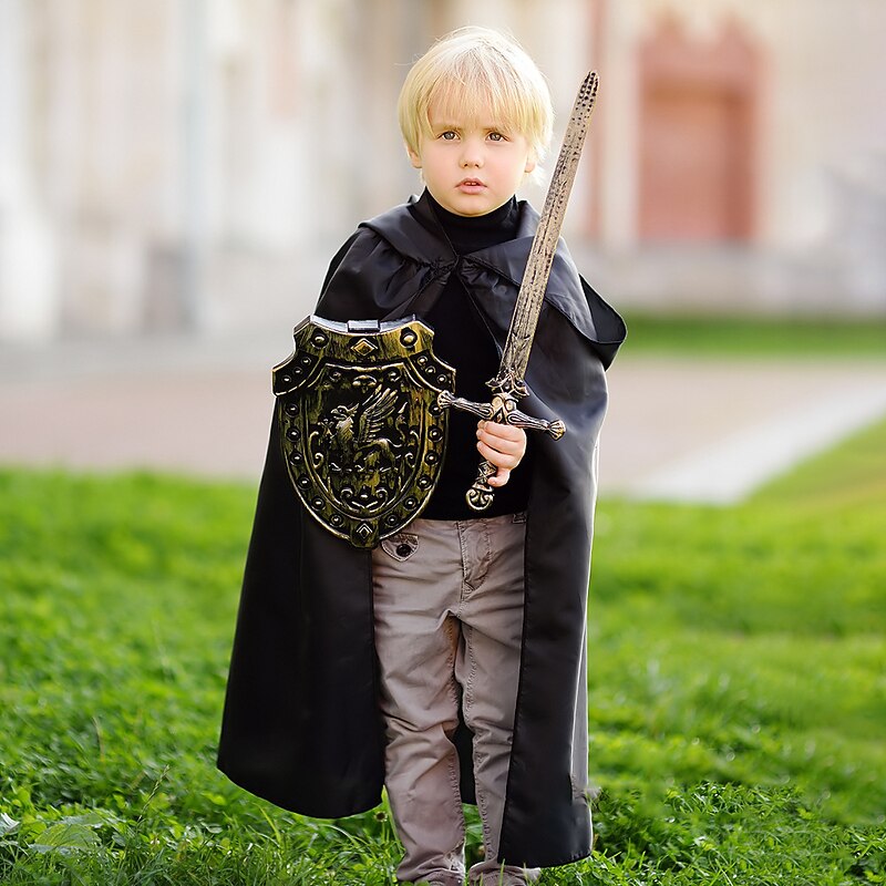 Halloween Loose Hooded Cape Adult Women Men Unisex Long Cloak Black Costume Dress Coats Gifts Children Adult for Halloween Party4