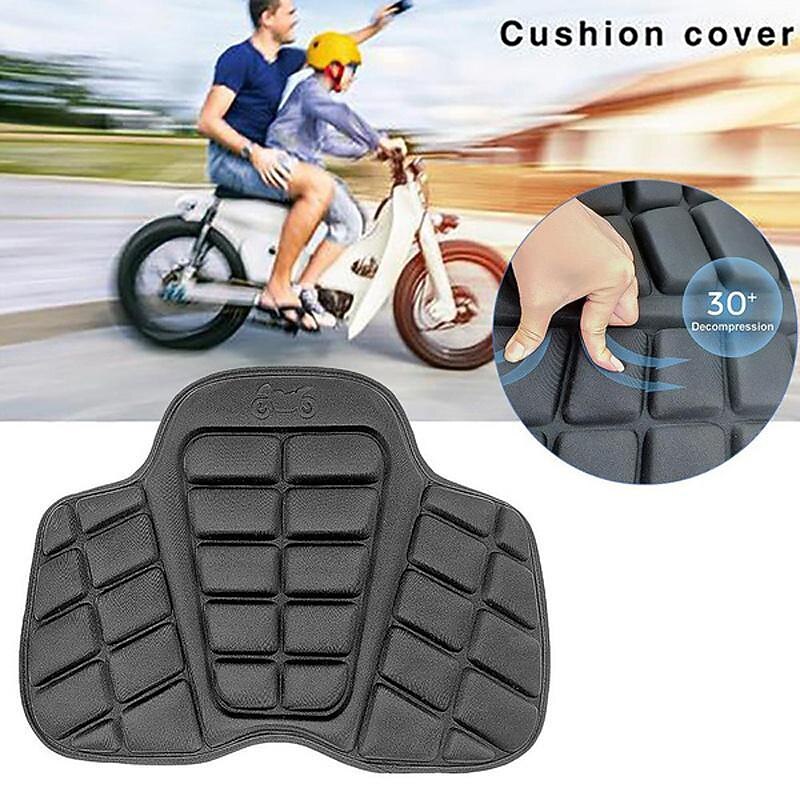 New Universal Motorcycle Seat Protect Cushion Breathable Motorcycle Seat Cover Seat Cushion 3D Shock Absorption Accessories3