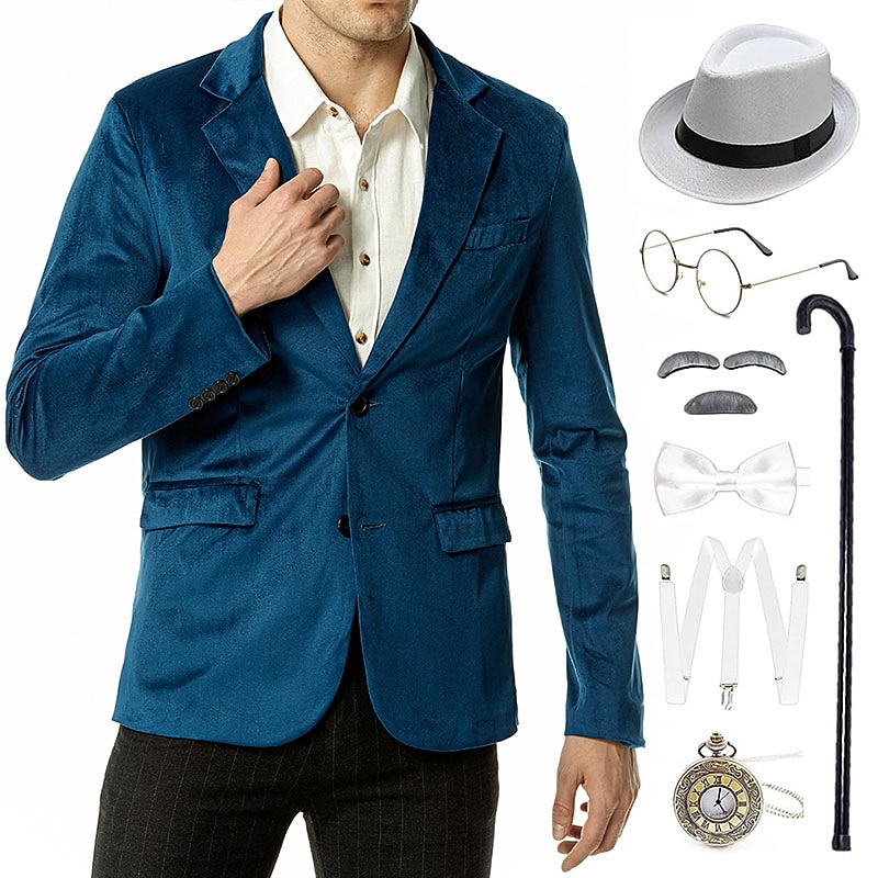 Retro Vintage Roaring 20s 1920s Outfits Suits & Blazers Panama Hat Normal Gentleman Gangster Fancy Dress Men's Christmas Halloween Masquerade Prom Club Bachelorette Party Adults' Bow Tuxedo Hat All3