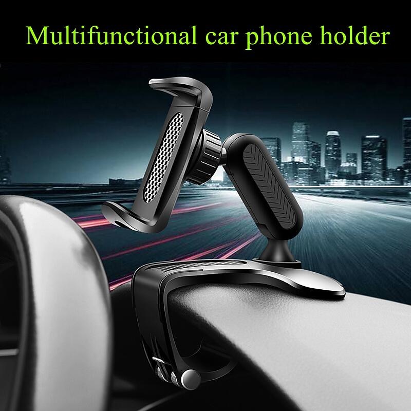 Car Phone Holder For Dash Board Portable Car Holder Mount Stand GPS Auto Clip Smartphone Stand Bracket for iPhone Samsung Xiaomi2