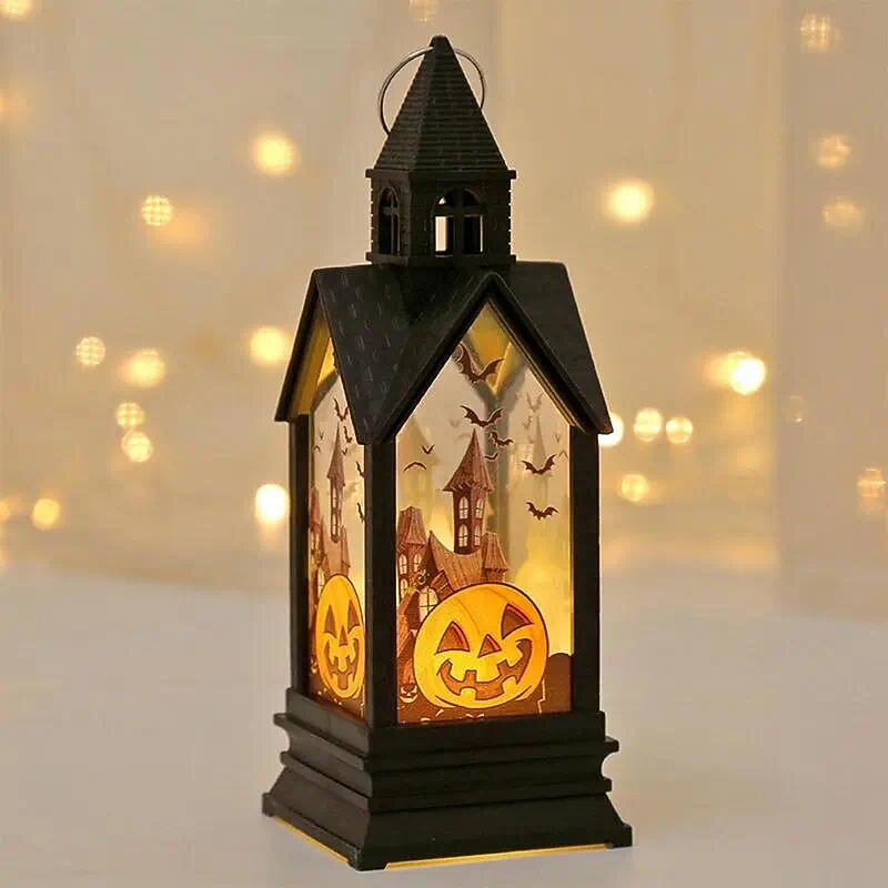 Halloween Decoration Table Lamp Castle Lights LED Candle Lamp Halloween Lamp For Indoor Table Party Spooky Decorations2