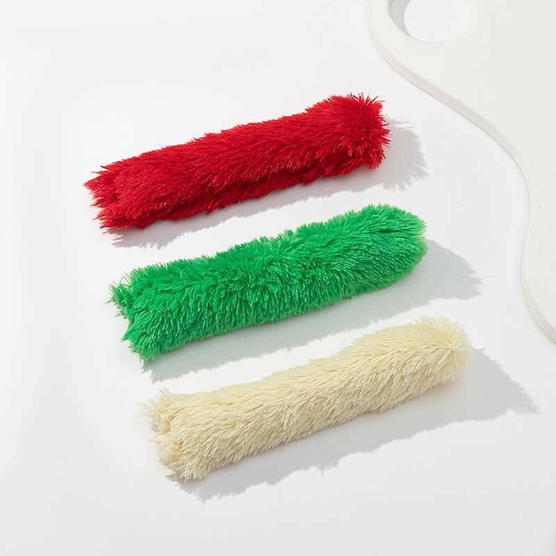 cross-border manufacturers wholesale plush strip pillow with catnip cat chewing companion cat toys pet supplies3