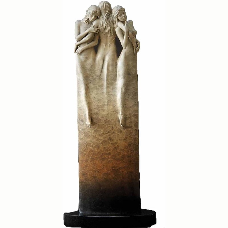Three Goddess Embracing Statue, Handmade Resin Goddess Figurine Decor, Modern Statue for Home Living Room Office Decor, for Women2