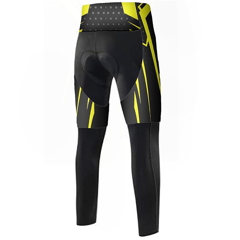 Men's Graphic Bike Pants Bike Bottoms Mountain Bike MTB Road Bike Cycling Sports 3D Pad Quick Dry Moisture Wicking Breathable Yellow Red Spandex Clothing Apparel Bike Wear3