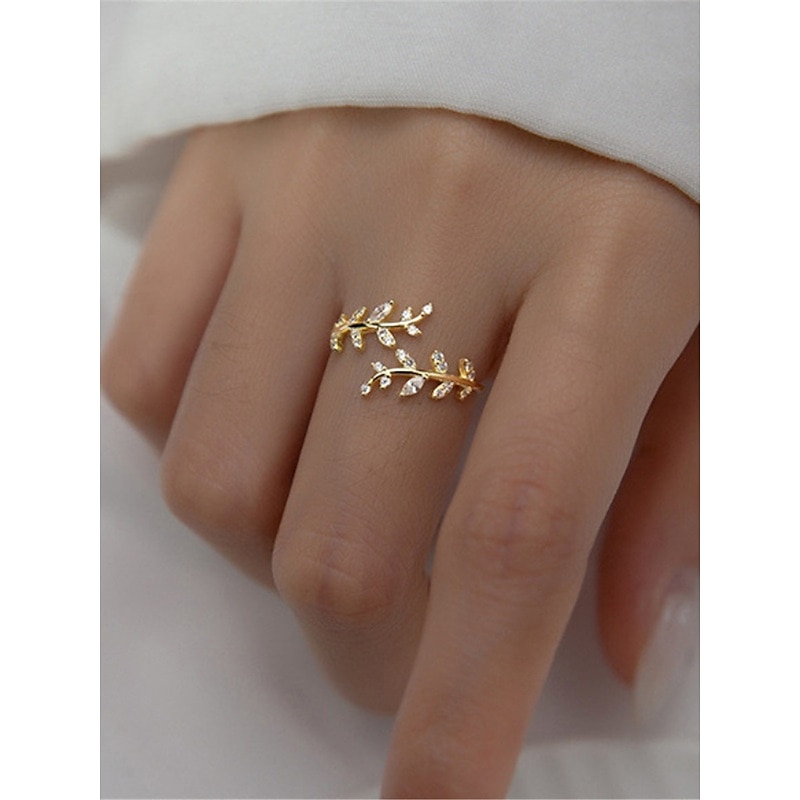 Women's Rings Fashion Outdoor Leaf Ring
