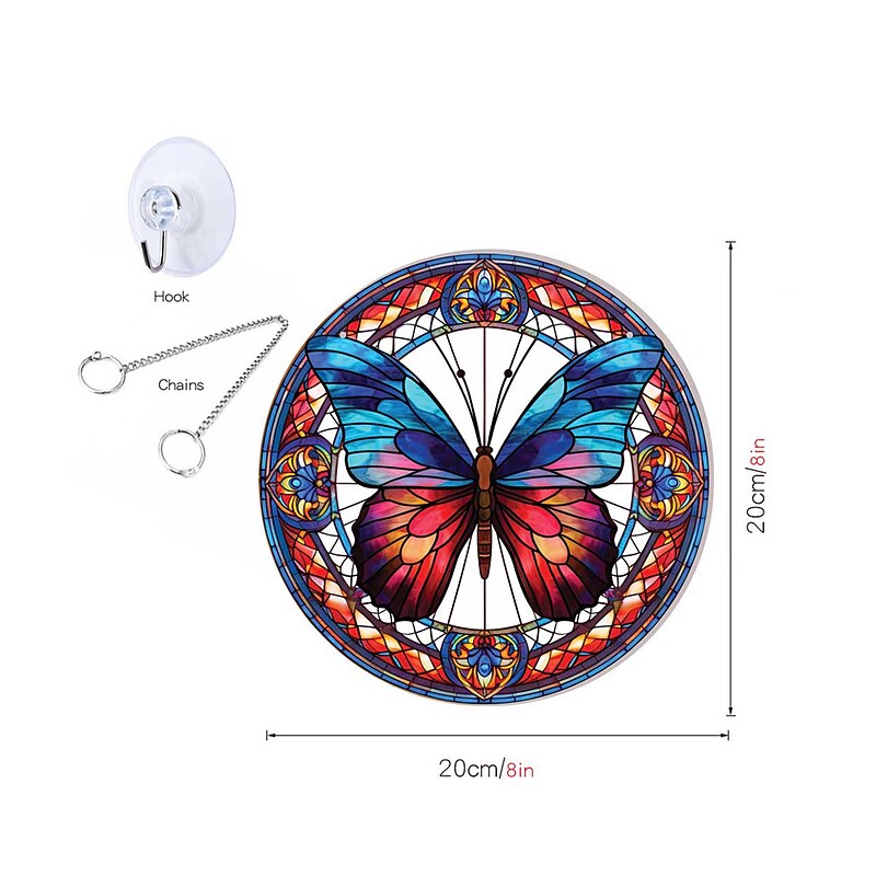 1pc Butterfly Wall Hanging Suncatcher for Home and Garden Decor - Perfect for Home Decor2