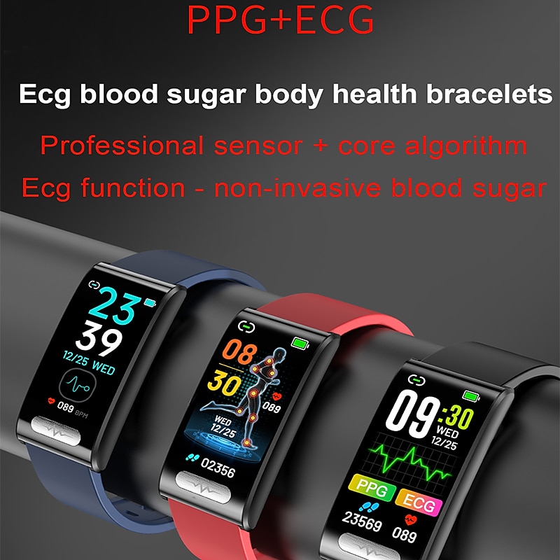 2023 ECG Smart Watch Men Non-invasive Blood Glucose Heart Rate Blood Pressure Monitor Sports Steps Smartwatch Women Android2