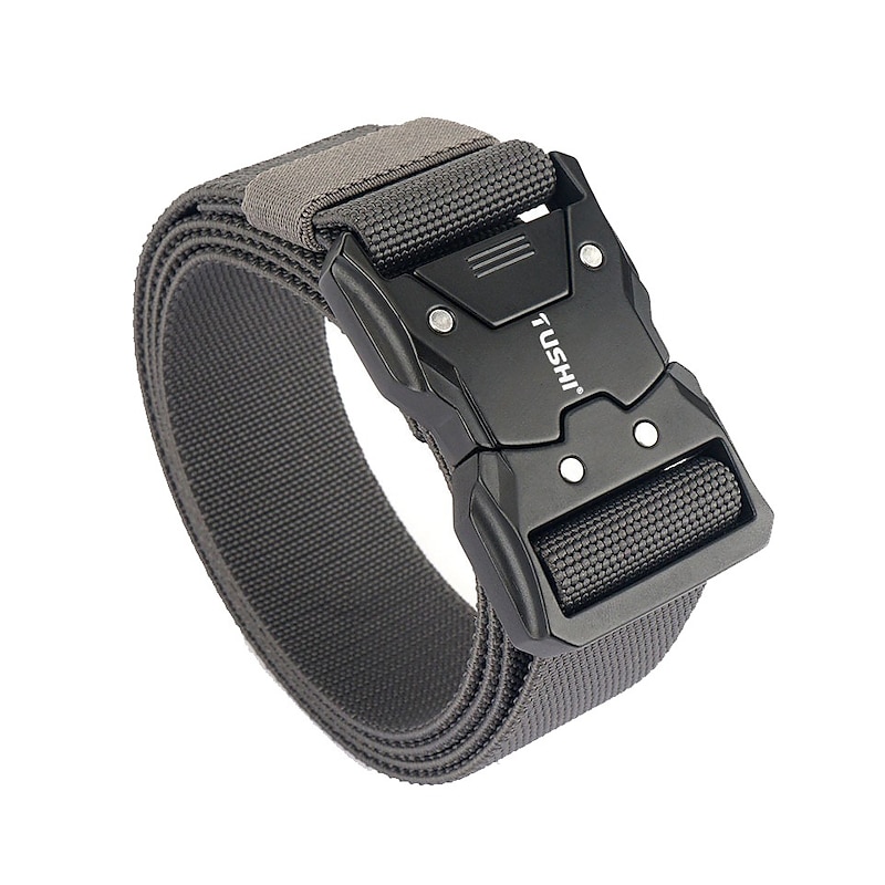 Men's Tactical Belt Buckle Black Royal Blue Polyester Retro Traditional Plain Daily Wear Going out Weekend2