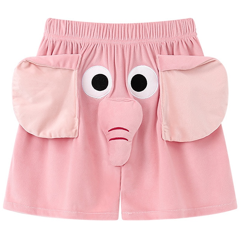 Elephant Shorts Pajama Pants Summer Shorts Cartoon Cute Flying Elephant Nose Unisex Funny Costumes Halloween Carnival
