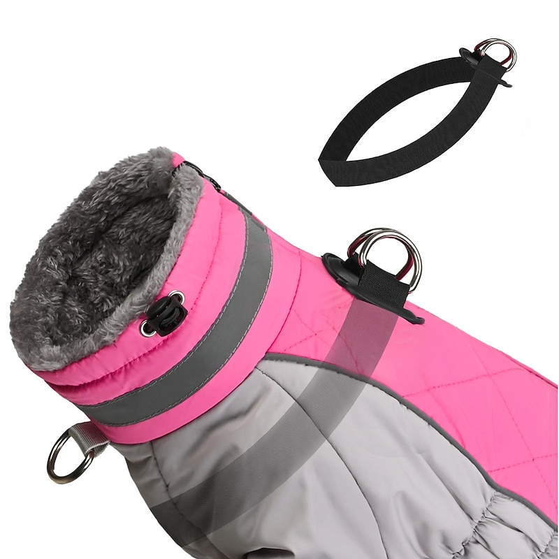 Dog Cat Coat Harness Jacket Fashion Cute Winter Waterproof Breathable Soft Washable Comfortable Outdoor Casual Daily Dog Clothing for Bichon Frise Pomeranian Baby Pet Papillon Small2