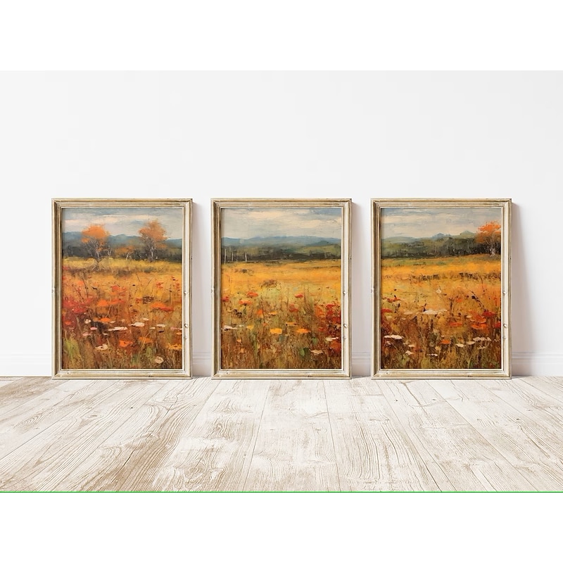 Autumn Landscape Wall Art Canvas Prints and Posters Pictures Decorative Fabric Painting For Living Room Pictures No Frame4