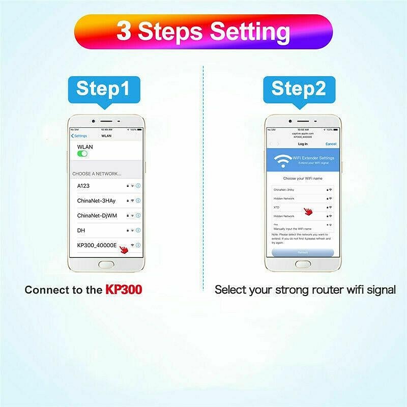 Wireless WiFi Repeater Dual-band 2.4G/5G WiFi Extender 3000/2000/1200/300Mbps Router WiFi Signal Amplifier WiFi Booster Long Range Wi-Fi Repeater4