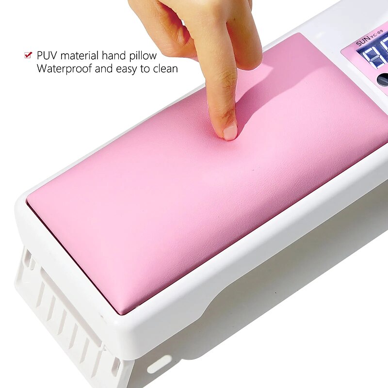 Hand Pillow Comfortable Portable Foldable Polish Gel Phototherapy Lamp Led UV Dryers Nail Accessories Equipment Nails Art Tools2
