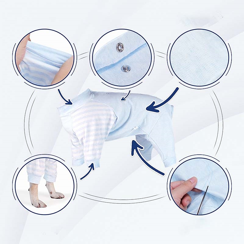 Dog Cat Pajamas Surgery Recovery Suit Fashion Cute Winter Breathable Soft Washable Comfortable Outdoor Casual Daily Dog Clothing for Bichon Frise Pomeranian Baby Pet Papillon Small3