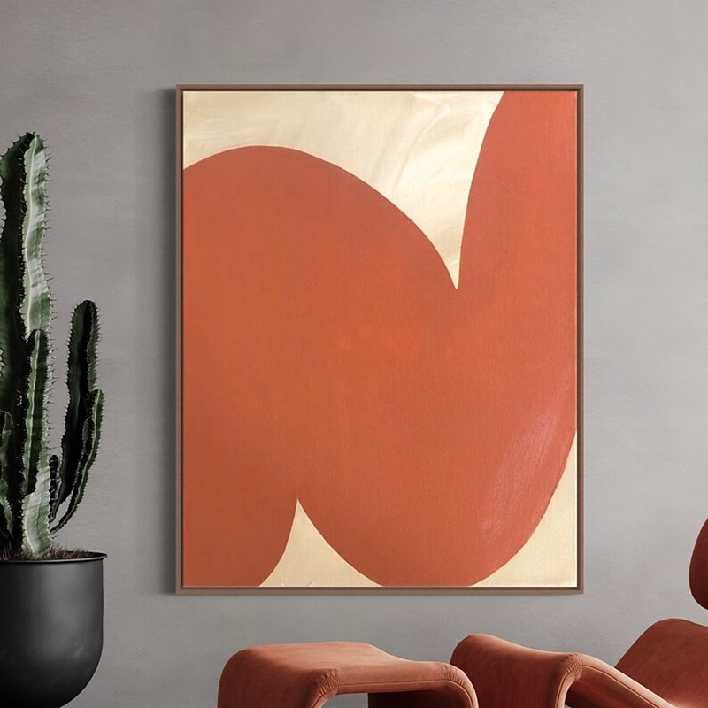 Handmade Oil Painting Canvas Wall Art Decoration Modern Wabi-Sabi Style Minimalist for living room Home Decor Rolled Frameless Unstretched Painting4