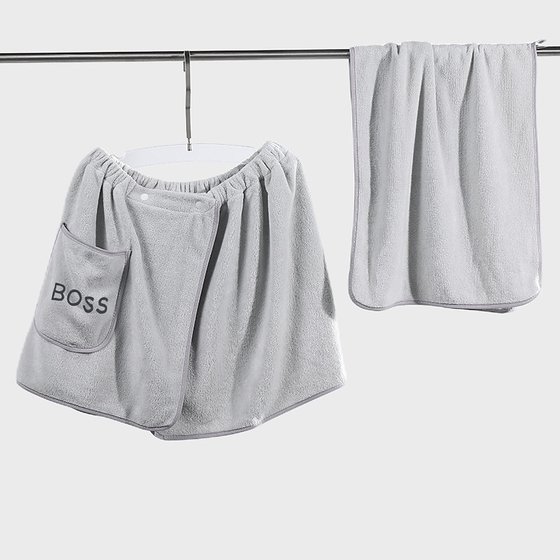 Men'S Bath Towel, Shower Towel, Household Wearable, Soft, Absorbent, Quick Drying, Non Hair Shedding, Large Towel, Men'S Only3