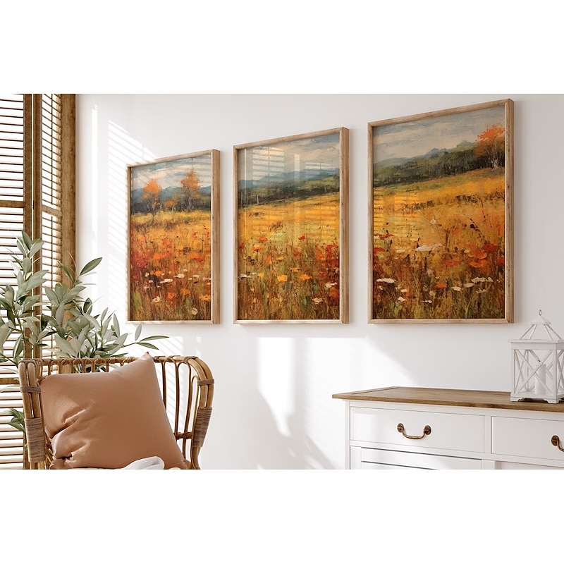 Autumn Landscape Wall Art Canvas Prints and Posters Pictures Decorative Fabric Painting For Living Room Pictures No Frame3