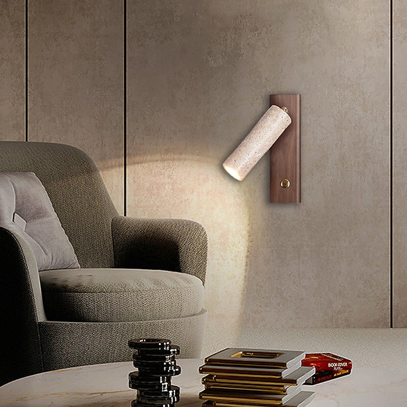 LED Wall lamp and Reading Light Stone Multifunctional Wall sconces LED Wall Lamp for Bedroom Bedside Wall Sconces Reading Light 110-240V3