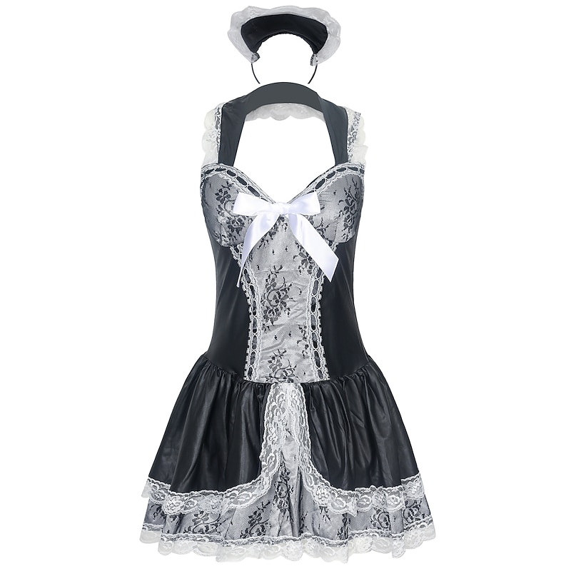 Maid Costume Halloween Cosplay Costume Outfits Cosplay Sexy Costume Adults' Women's Masquerade Masquerade Easy Halloween Costumes Dress Up3