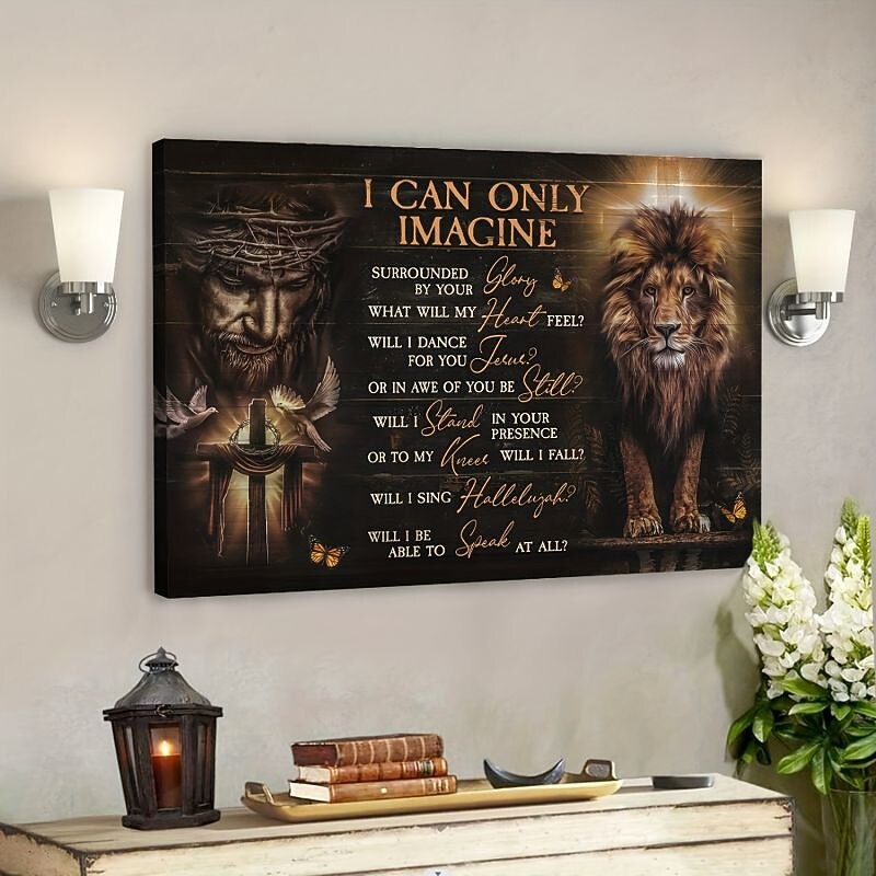Wall Art Canvas Lion of Judah Jesus Christ Prints and Posters Pictures Decorative Fabric Painting For Living Room Pictures No Frame3