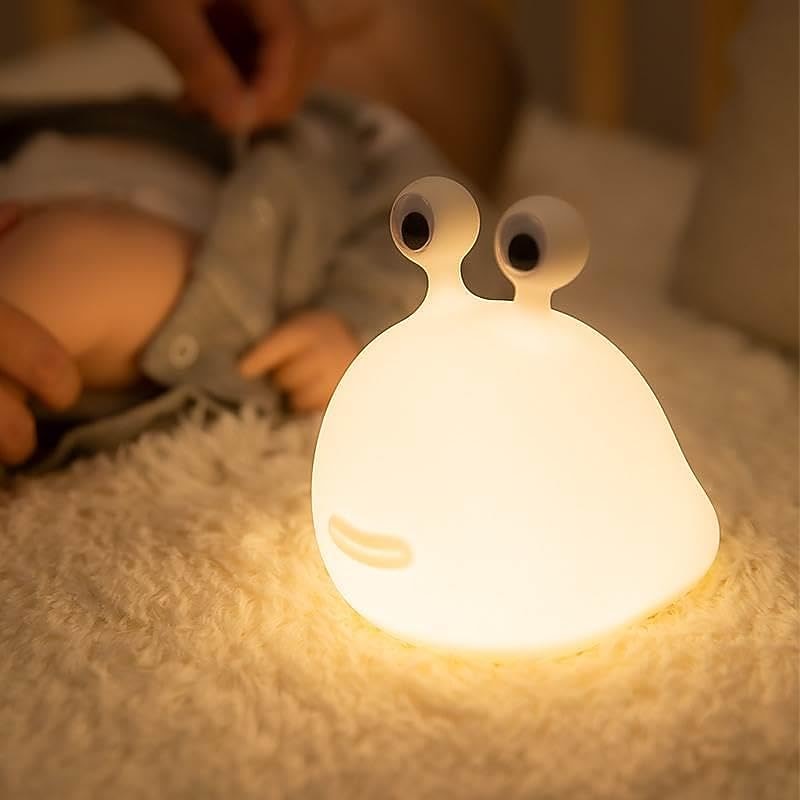 Slug Night Light Nursery Squishy Lamp Silicone Night Light for Breastfeeding Cute Animal Bedside Lamp for Baby Kids Teens Soft Nightlight with Touch Sensor for Bedroom3
