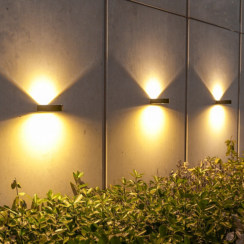 Solar Wall Light Outdoor Home Lighting Street Light Balcony Atmosphere Wall Wash Spot Light Garden Step Fence Courtyard Waterproof Landscape Lamp2