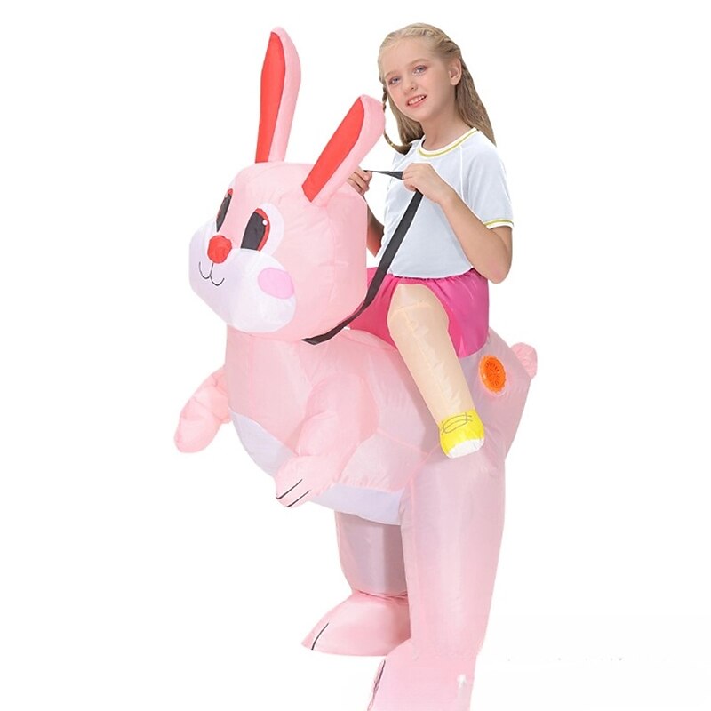 Rabbit Bunny Carnival Costume Cosplay Costume Inflatable Costumes Halloween Group Family Costumes Kid's Adults' All Funny Costume Halloween Carnival Masquerade Easy Carnival Costume3