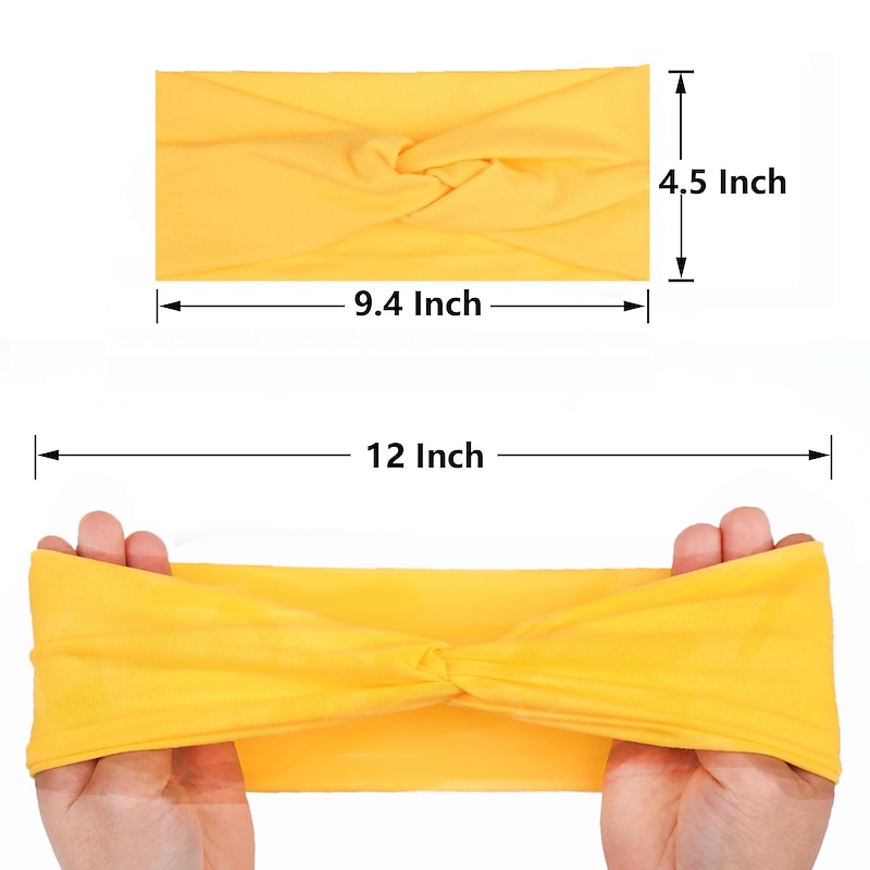 1PC Women's Headbands Twisted Cross Elastic Headbands Yoga Running Workout Headbands Non-Slip Sweat Soft Headbands Solid Color Simple Versatile Hair Accessory Headbands3