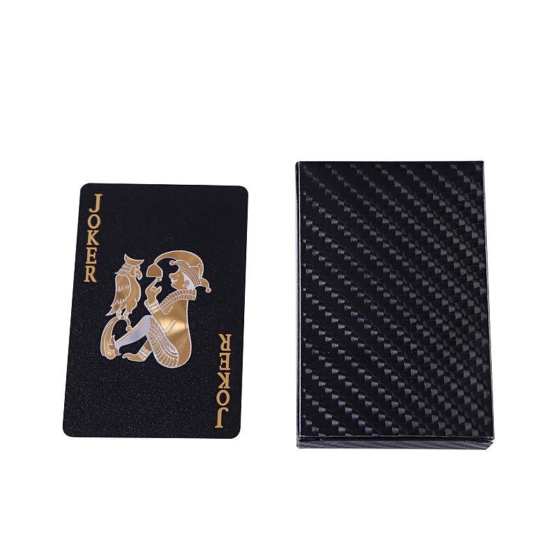 Black Gold Poker Durable Waterproof Gold Foil High-End Poker Party Table Top Fighting Landlord Pvc Card3