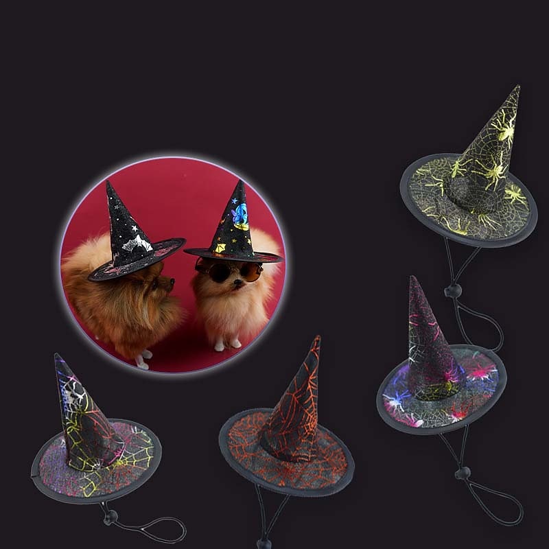 Dog Cat Bandanas & Hats Halloween Outfit Fashion Cute Breathable Soft Washable Comfortable Outdoor Halloween Casual Daily Dog Clothing for Bichon Frise Pomeranian Baby Pet Papillon Small