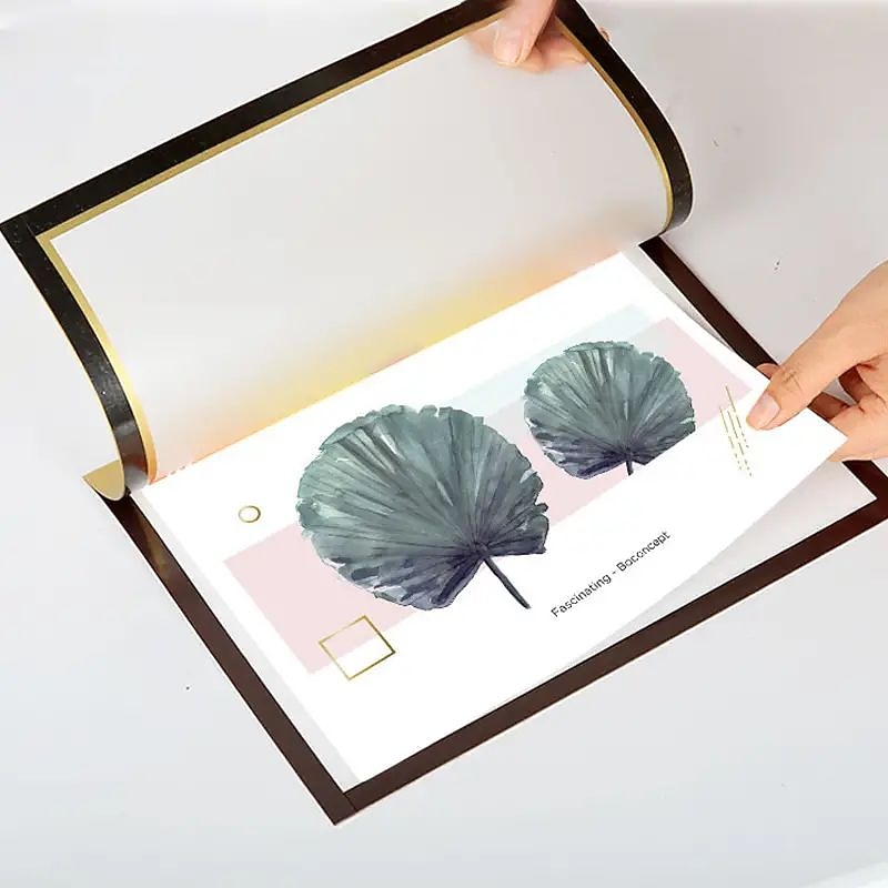 10pcs Magnetic Picture Frame A4 Poster Cover Photo Frame Reusable Golden/Silvery/Black Display Rack Hanger For Wall Decor3