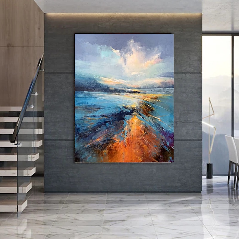 Oil Painting Handmade Hand Painted Wall Art Abstract Knife PaintingLandscape BeachHome Decoration Decor Rolled Canvas No Frame Unstretched2