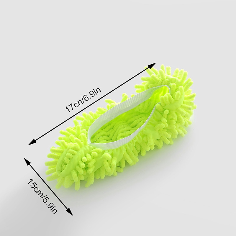 2pcs Chenille Mop Shoe Cover Lazy Man Shoe Cover Floor Mop Shoe Cover Mop Head Cover 2PC4