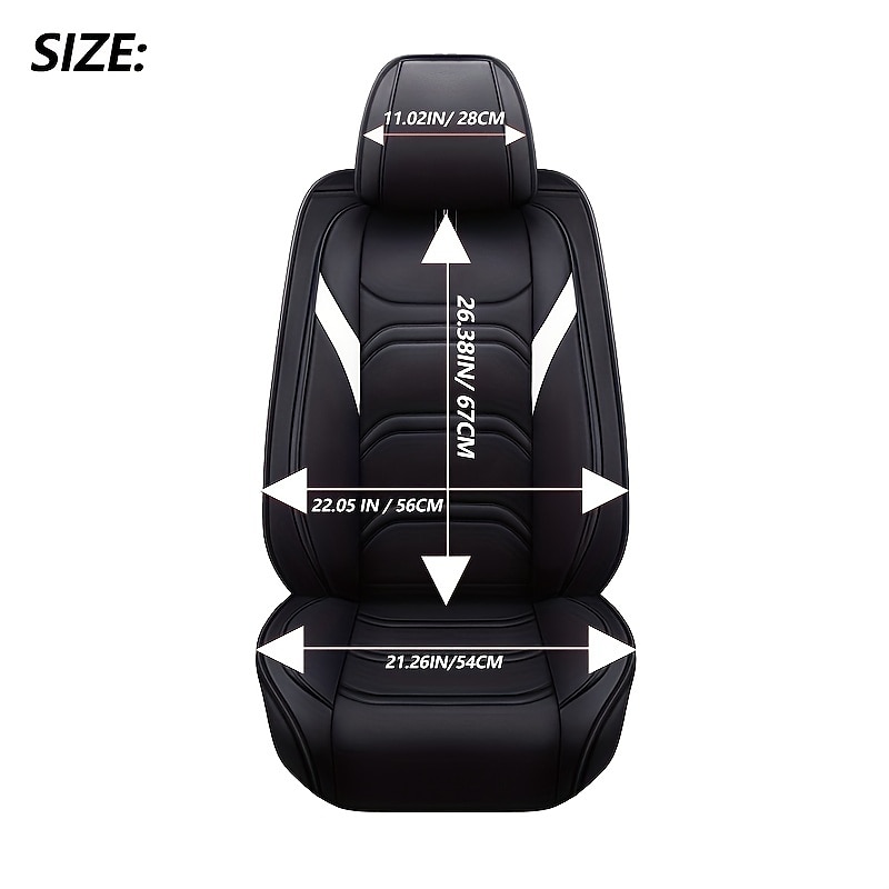 Universal Car Seat Covers Luxury Leather, Full Set High-End Protector, Fits Most Cars, Car Interior Accessories 5