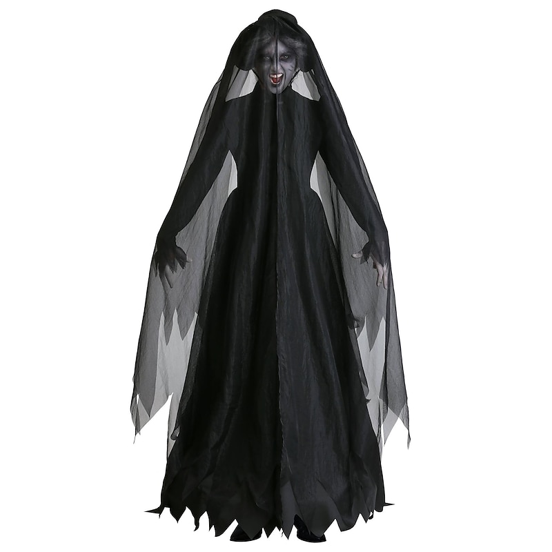 Zombie Ghost Bride Halloween Dress Cosplay Costume The Women In Black Halloween Adults' Women's Halloween Carnival Masquerade Party / Evening Easy Halloween Costumes Dress Up4