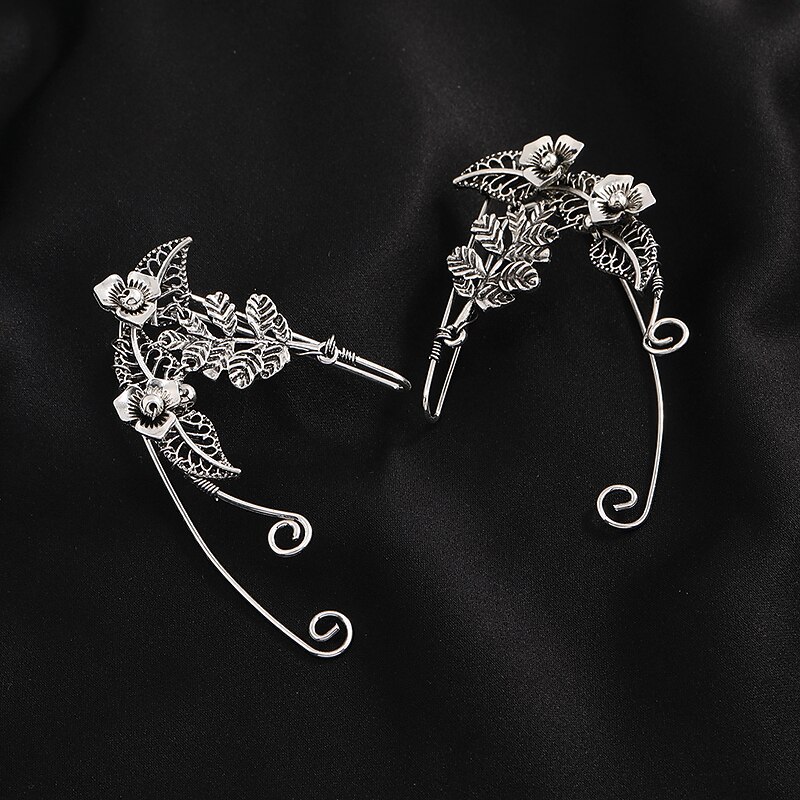 Elf Halloween Ear Cuffs Punk Gothic Adults' Unisex Halloween Carnival Mardi Gras Easy Halloween Costumes Dress Up4