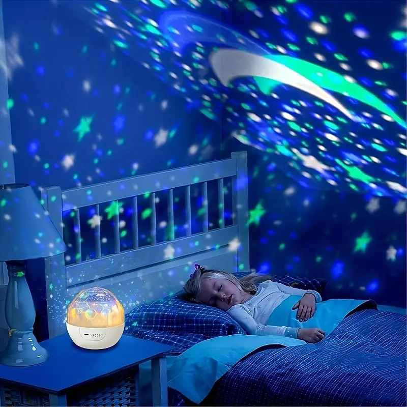 Star Night Lights for Kids Universe Cosmos Starry Light Projector Rotating Lamp2