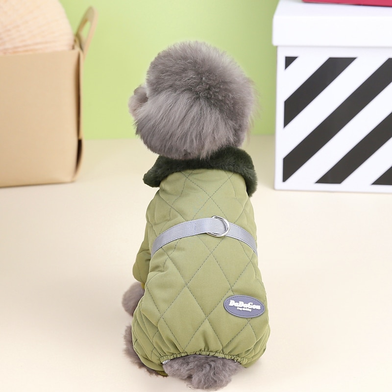 Dog Cat Coat Jacket Fashion Cute Winter Breathable Soft Washable Comfortable Outdoor Casual Daily Dog Clothing for Bichon Frise Pomeranian Baby Pet Papillon Small4