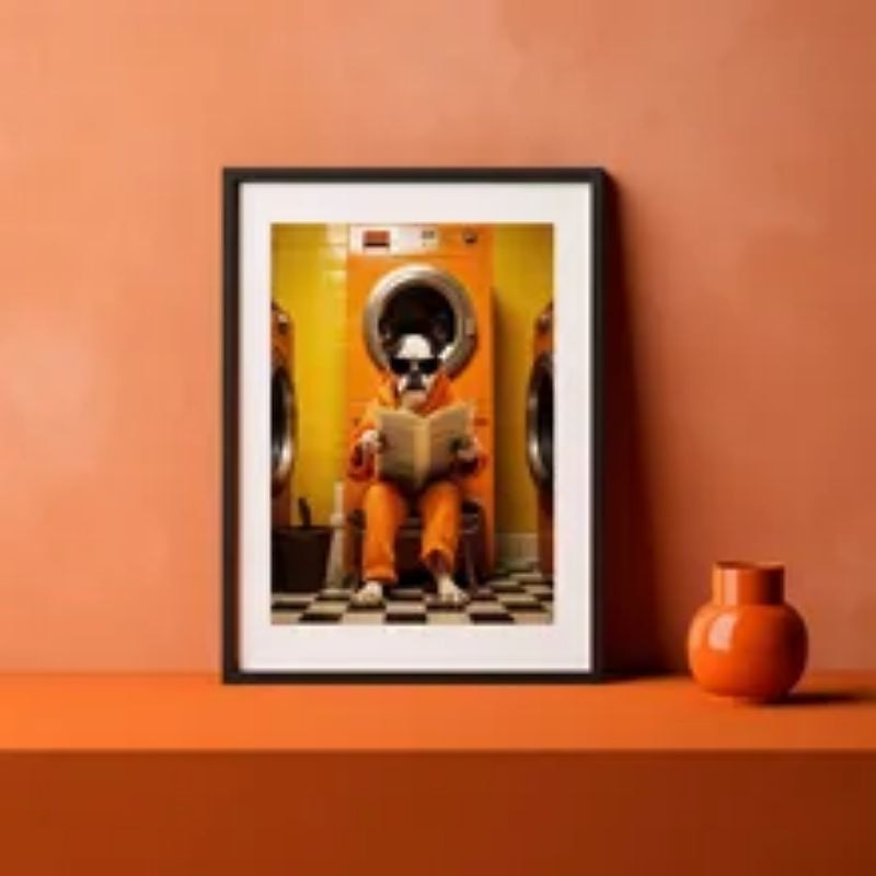 Animal Wall Art Canvas Funny Series Prints and Posters Pictures Decorative Fabric Painting For Living Room Bathroom Toilet Pictures No Frame2