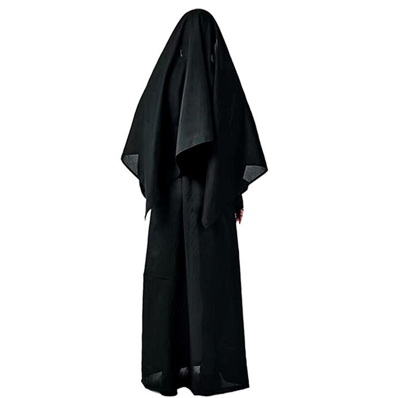 Zombie Halloween Cosplay Costume Masquerade The Nun Cosplay Adults' Women's Carnival Masquerade Mardi Gras Party / Evening Easy Halloween Costumes Dress Up4