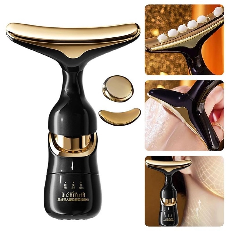 3 in 1 Face Neck Massager ION LED Photon Therapy Facial Lifting Beauty Devices Remove Double Chin Anti Wrinkle Skin Care Tools4